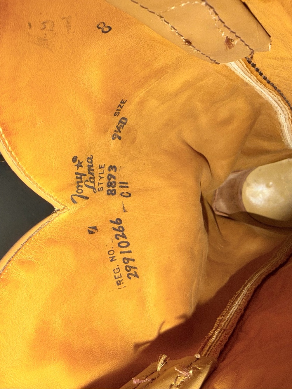 Tony Lama Men's Leather Boots in Tan